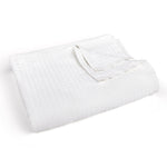 cotton waffle weave blanket white color trusted thread