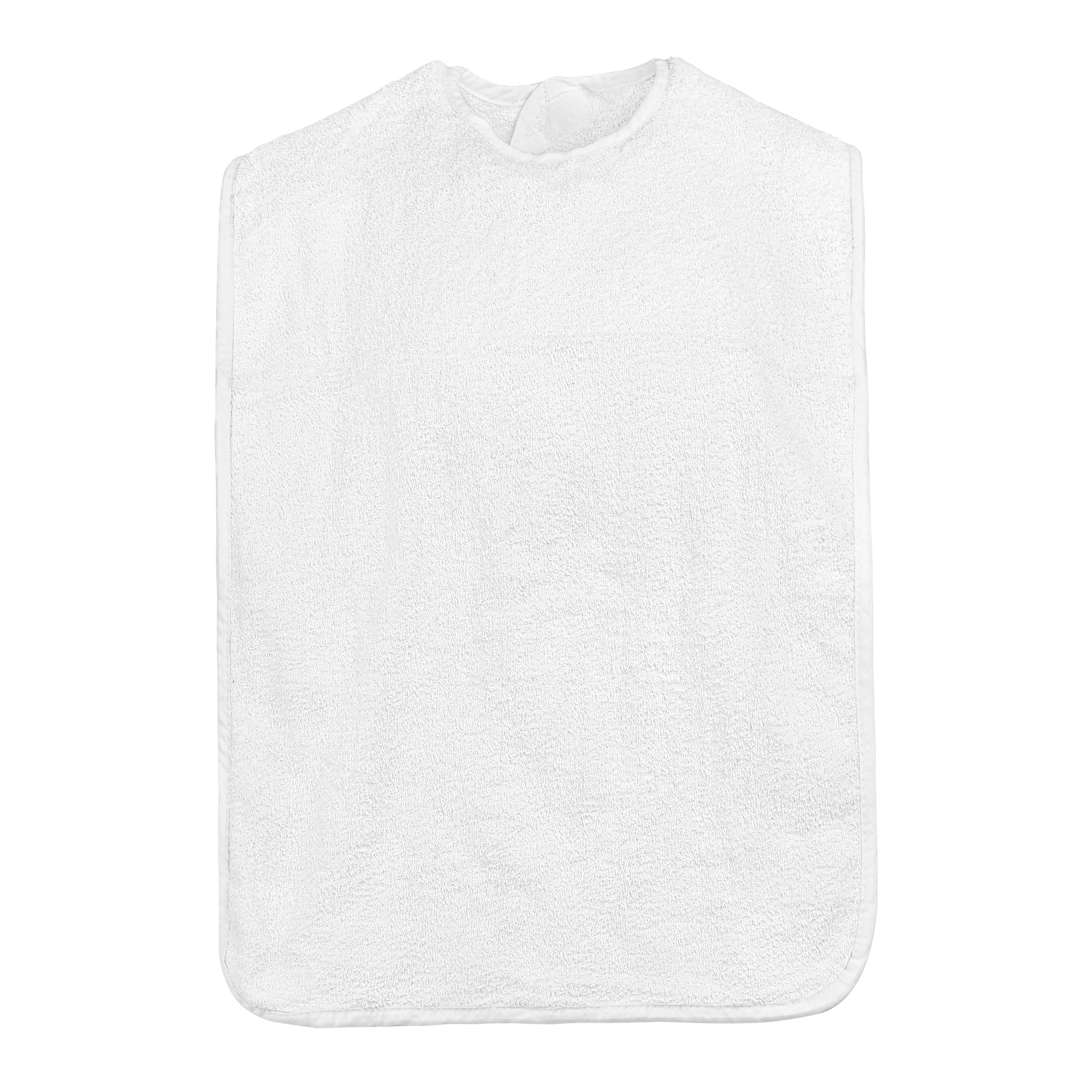 Premium Adult Bibs - Velcro Closure - Poly-Cotton - Case of 72 Pieces