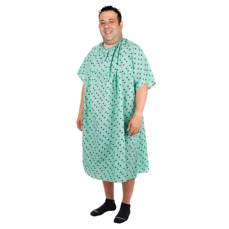 diamond print green bariatric iv hospital gowns trusted thread
