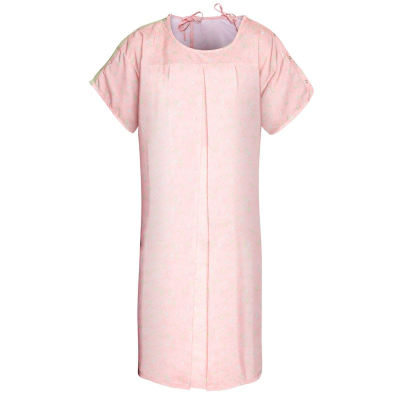 Hospital Nursing Gowns for New Mothers - Concealed Nursing Slits - Case of 48 Pieces