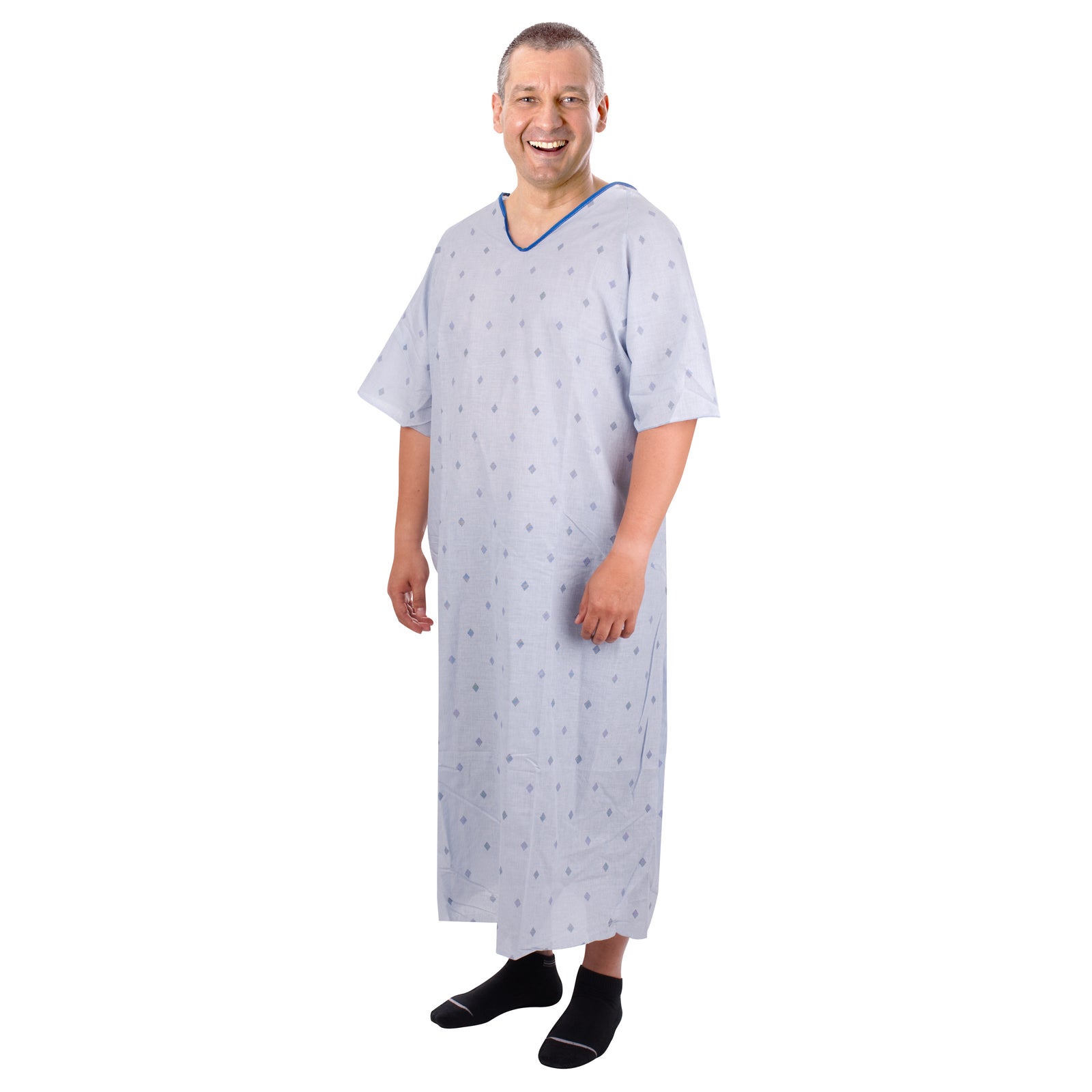 diamond print bariatric patient gowns 3x-large trusted thread