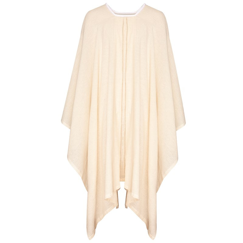 Hospital Poncho Bath Blankets - 100% Cotton - Convenient Head Hole - Case of 60 Pieces
