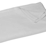 Snag Free Hospital Thermal Blankets  - White - Cotton Poly Blend - 66" x 90" - Case of 12