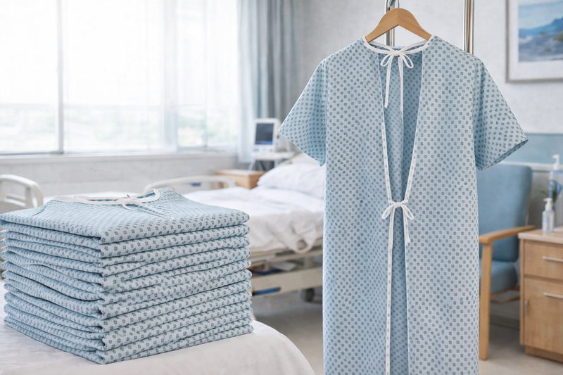 Bulk Open-Back Patient Gowns