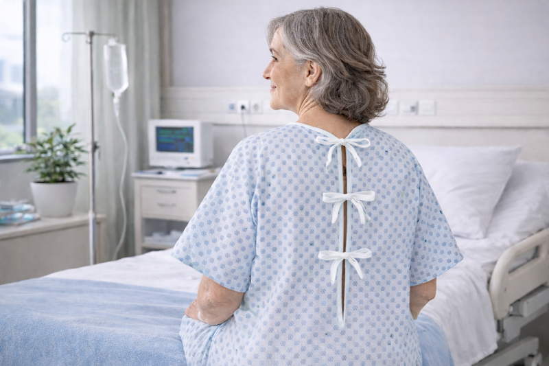 Patient Gown Closures: Ties, Snaps, Velcro & More