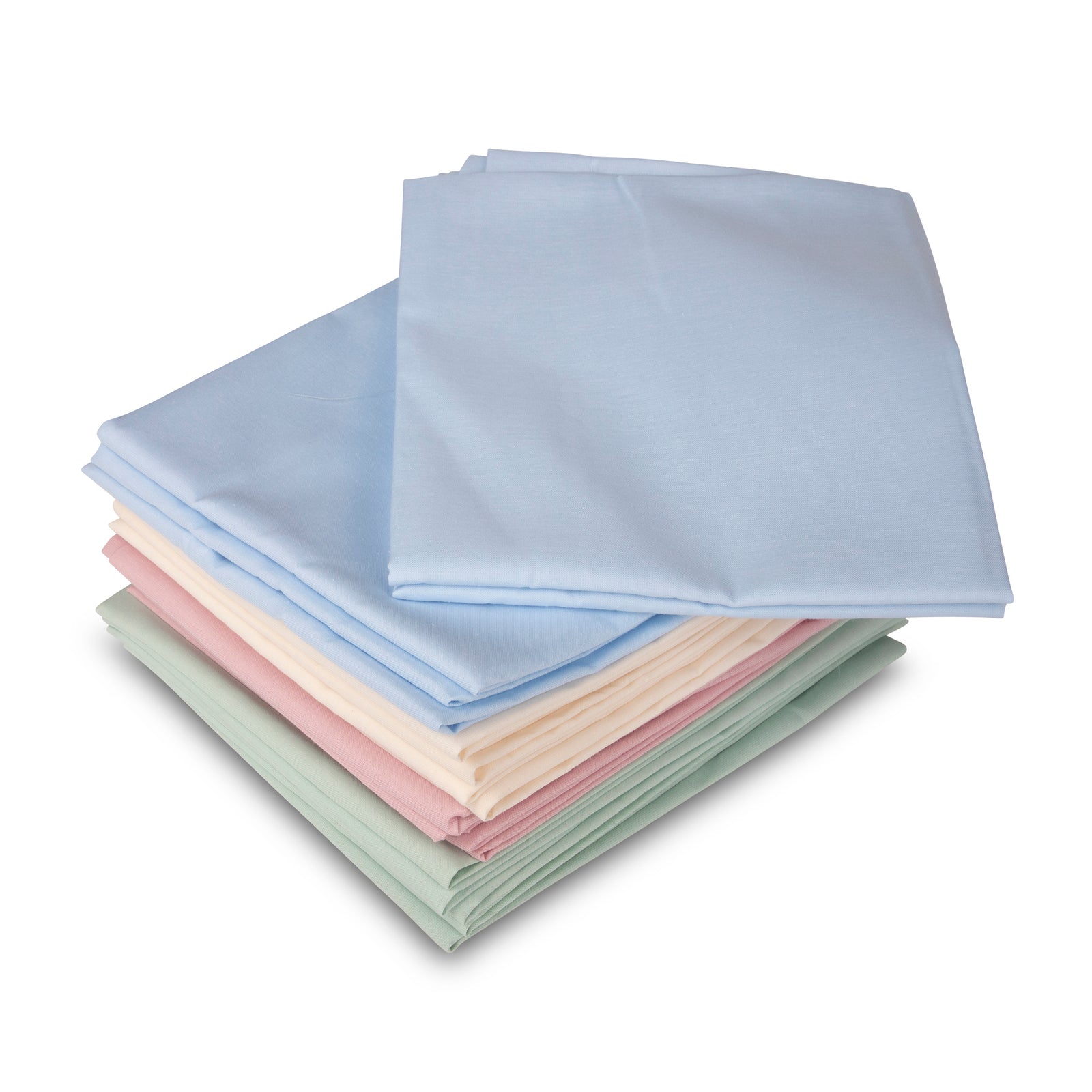 stack of solid color flat sheets trusted thread