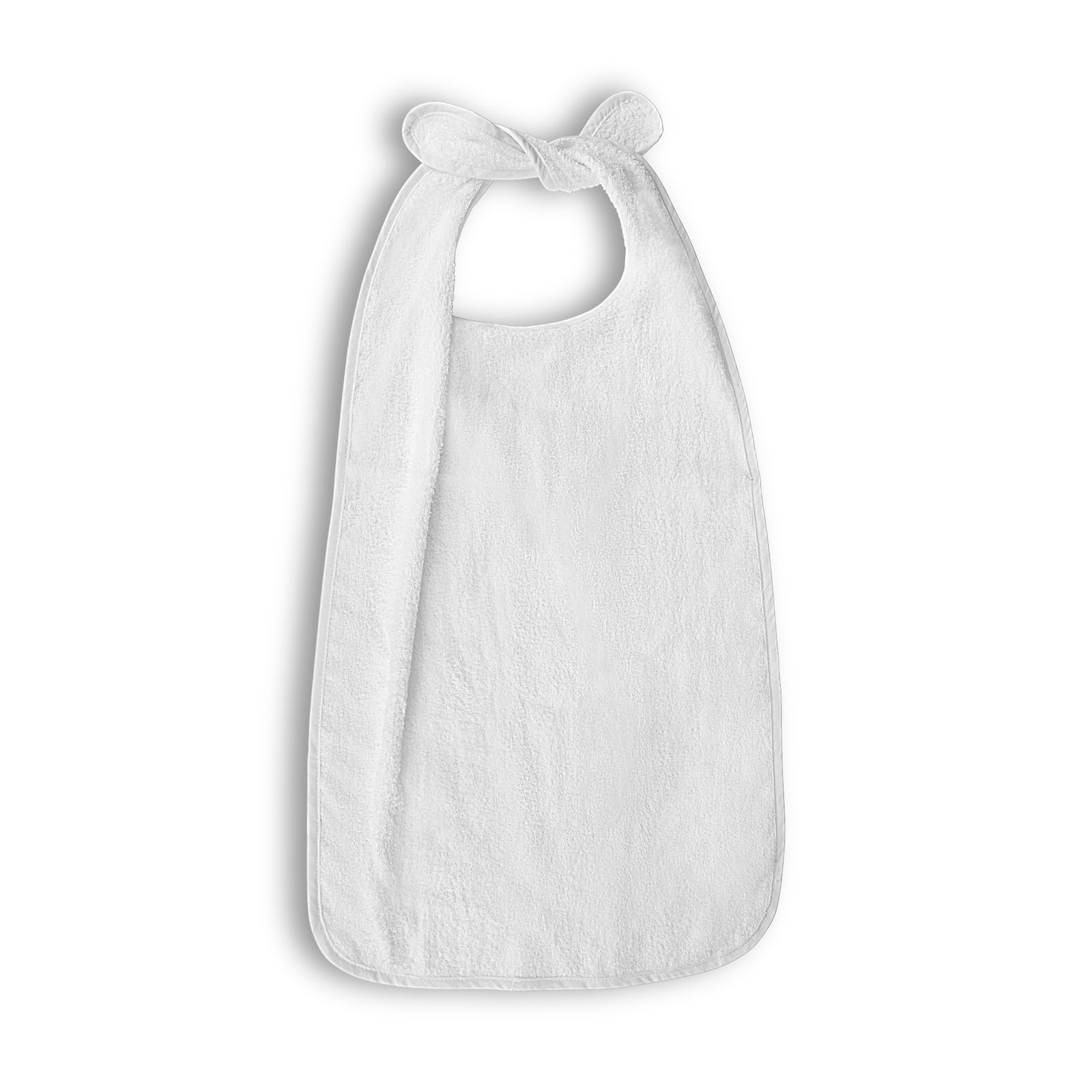 Tie Closure Adult Bibs - 100% Cotton - Economical - Case of 24 Pieces