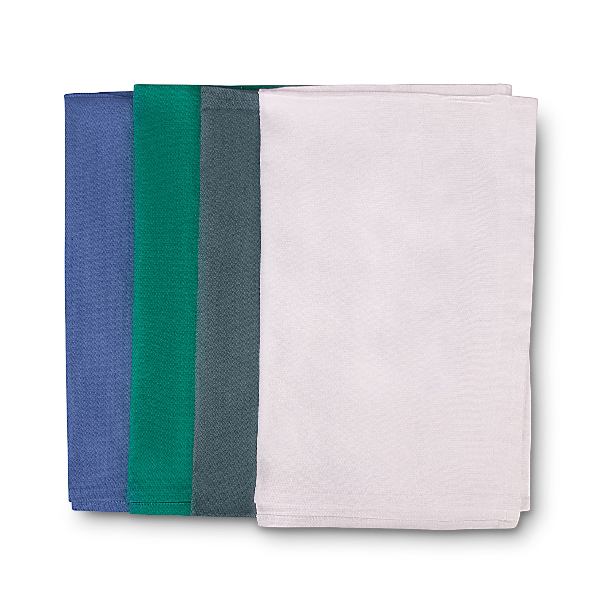 blue, green, gray, and white surgical towels bulk trusted thread