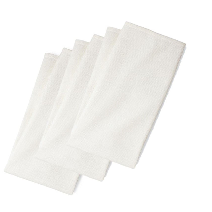 Huck Towels White - 100% Cotton - Bird's Eye Weave