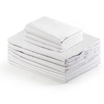 Pure Finish T180 Fitted Sheets - Cotton-Poly Blend -  Bright White - Case of 24 Pieces