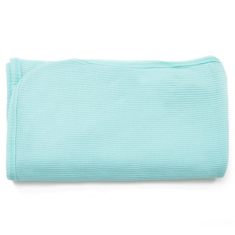 turquoise color thermal waffle baby blanket trusted thread