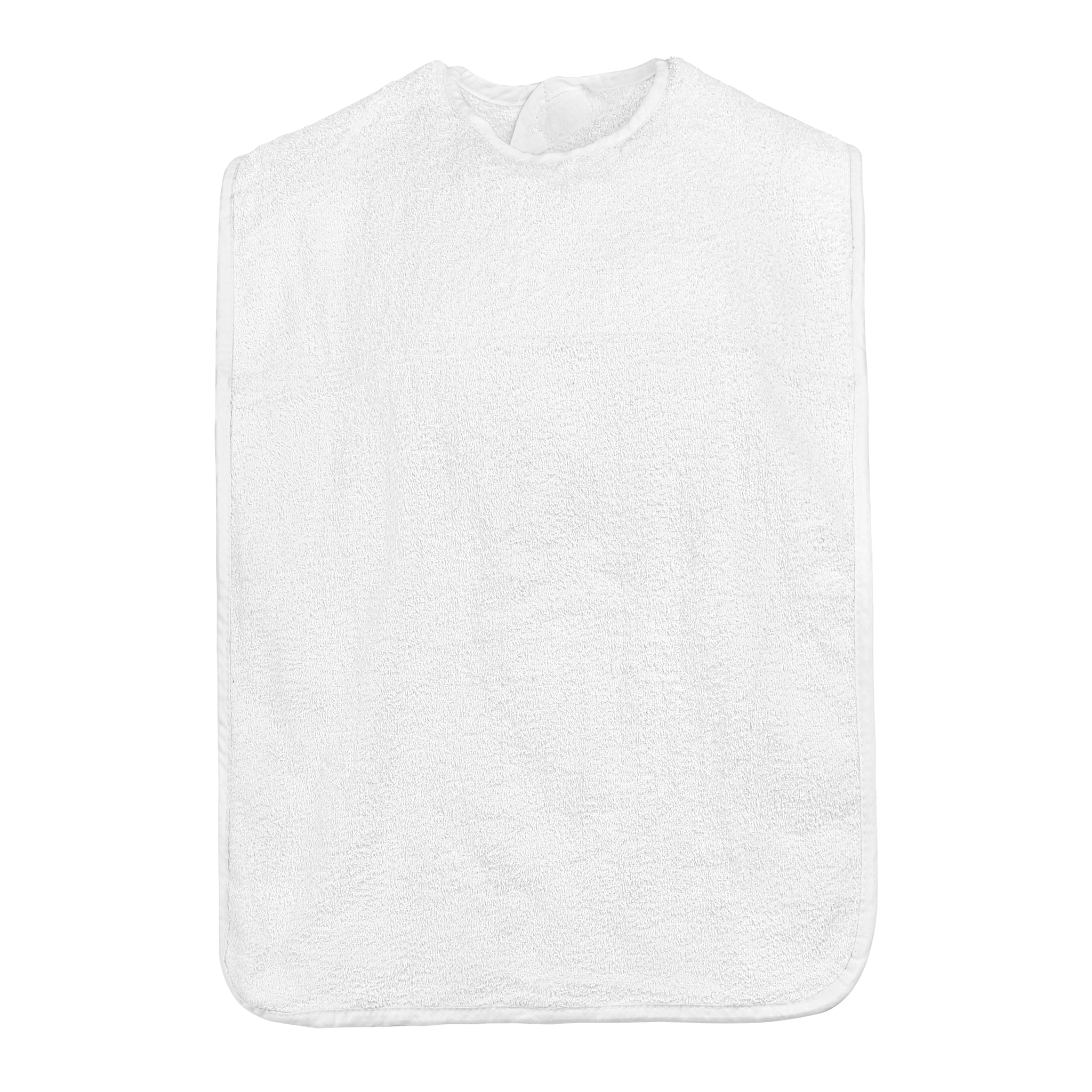 Premium Adult Bibs - Velcro Closure - Poly-Cotton - Case of 72 Pieces