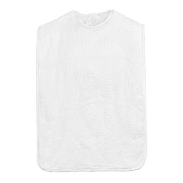 Premium Adult Bibs - Velcro Closure - Poly-Cotton - Case of 72 Pieces