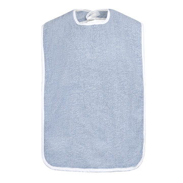 Premium Adult Bibs - Velcro Closure - Poly-Cotton - Case of 72 Pieces