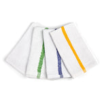 Terry Bar Towels - White - 17" x 20" -100% Cotton - Case of 600 Pieces.