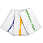 Center Stripe Hand Towels - 16"" x 27" - 100% Cotton - 2.75 lbs - Case of 240 Pieces