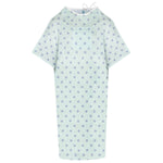 IV Patient Gowns - Green Compass Print - Angle Back Overlap Closure - Case of  72 Pieces