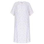 Bariatric IV Gowns - 10X-Large - Ivory Wave Print - Cotton/Poly - Case of 48 Pieces