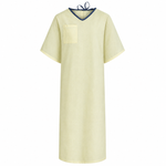 Fall Risk IV Gown - Alert Yellow - 55% Cotton / 45% Polyester