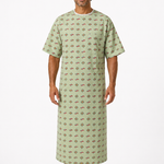 MRI IV Gowns - 55% Cotton / 45% Polyester - Twill - Telemetry Pocket