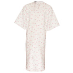 Patient Gowns - Diamond Pinstripe Print - Angle Back Closure - Case of 72 Pieces