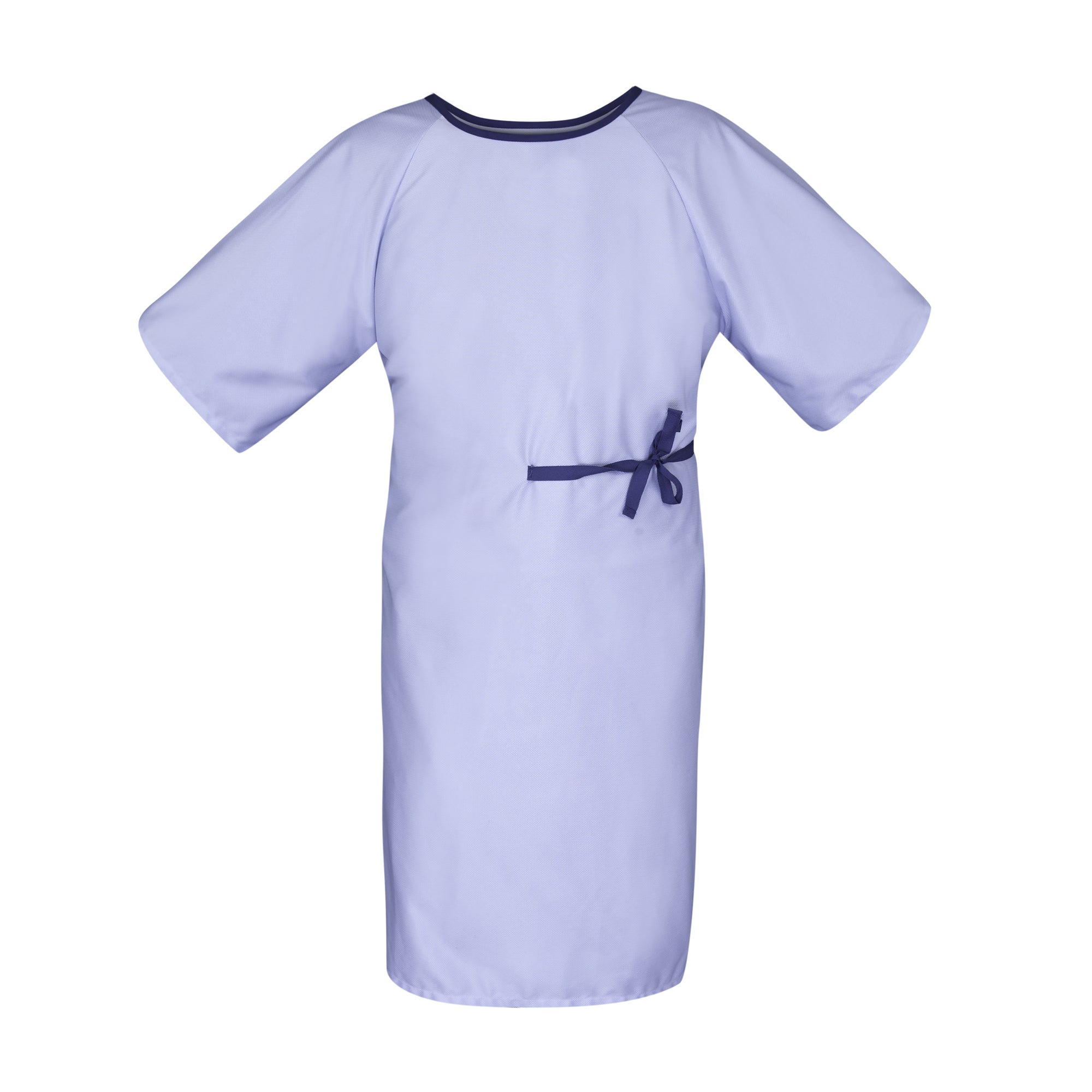 Premium Bariatric Patient Gowns - 10X-Large - 100% Poly Pique Knit - Sky Blue - Case of 48 Pieces