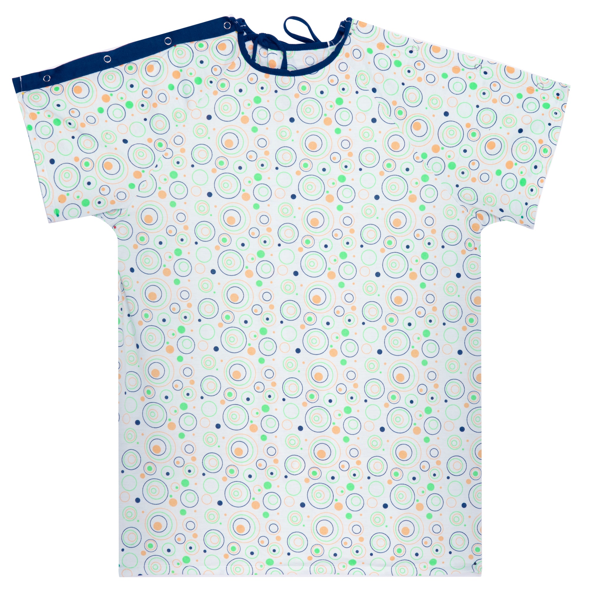 Pediatric IV Gowns - Orbit Print - Neck & Back Tie - Polyester