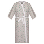 Patient Robe - Flower Mound Print - 55% Cotton / 45% Polyester