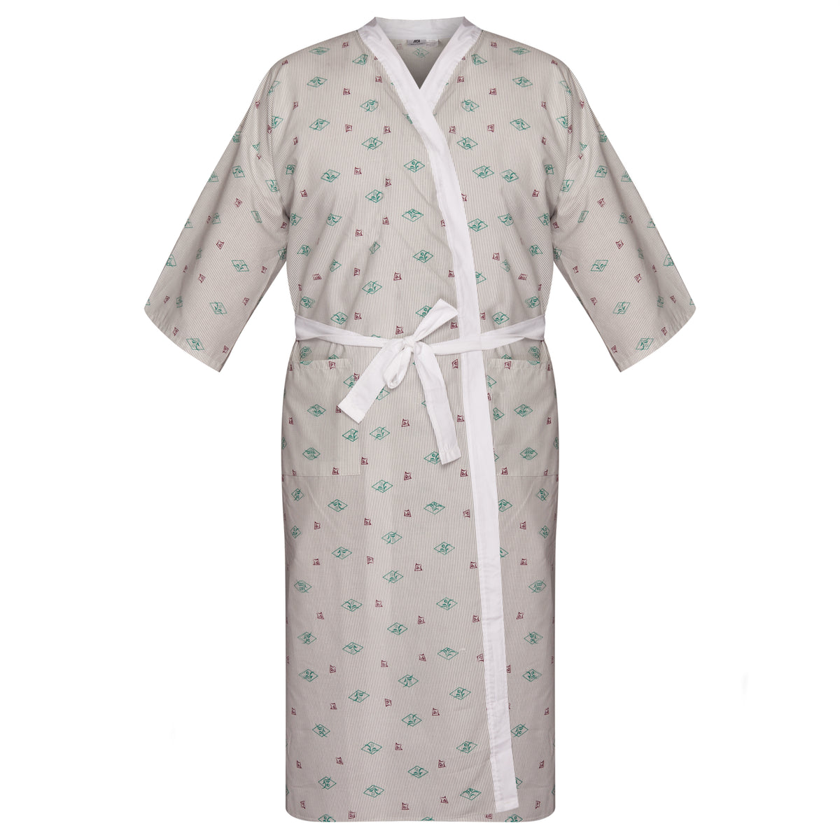 Patient Robe Pattern Patient Robe - Flower Mound Print - 55% Cotton / 45% Polyester ...