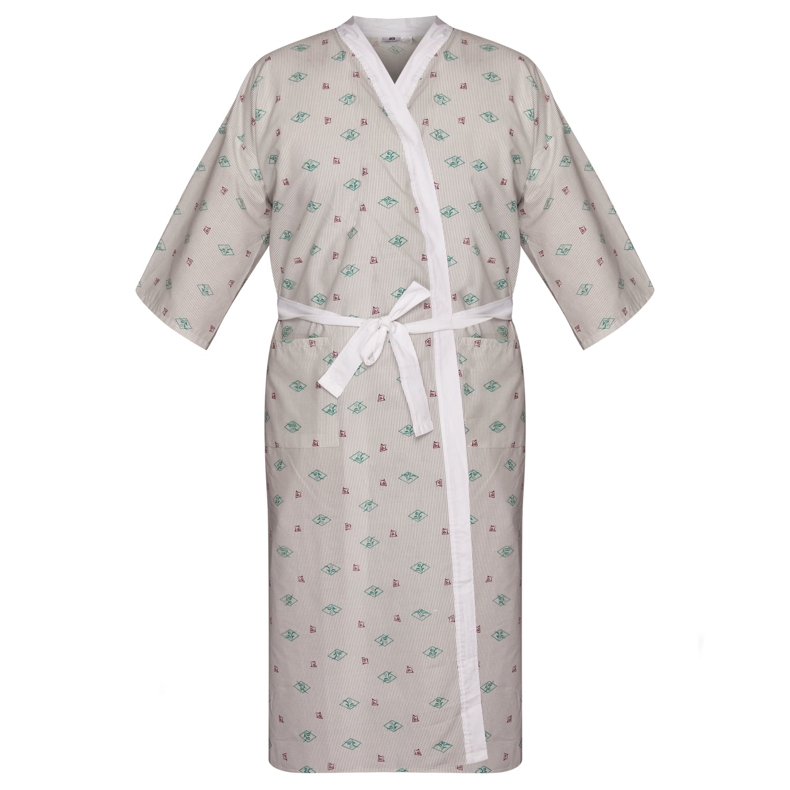 Patient Robe - Flower Mound Print - 55% Cotton / 45% Polyester