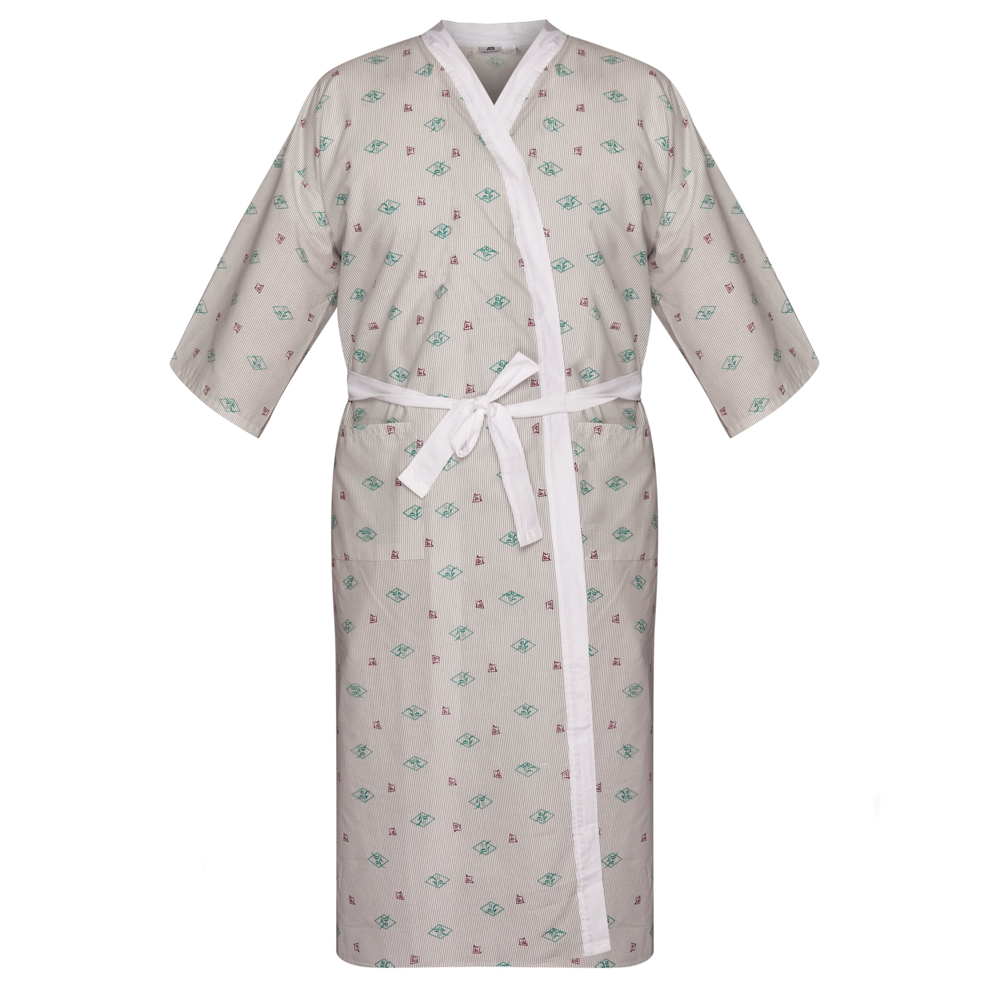 Patient Robe - Flower Mound Print - 55% Cotton / 45% Polyester