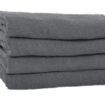 Solid Color Bath Towels  - 100% Ring-Spun Cotton - Cam Border