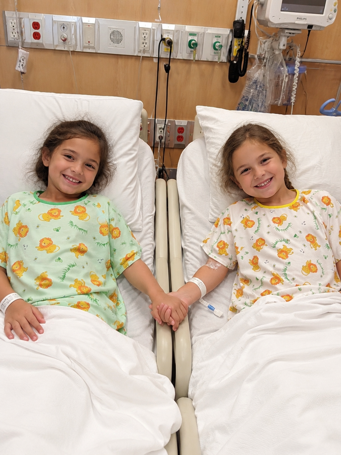 Pediatric Patient Gowns - Lazy Lion Print - 100% Polyester - Flame Retardant