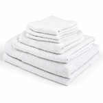 Ring Spun Wash Cloths White - 100% Cotton - 16 Single Ring Spun