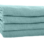 Solid Color Bath Towels  - 100% Ring-Spun Cotton - Cam Border